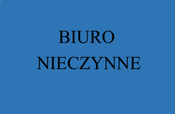 BIURO NIECZYNNE